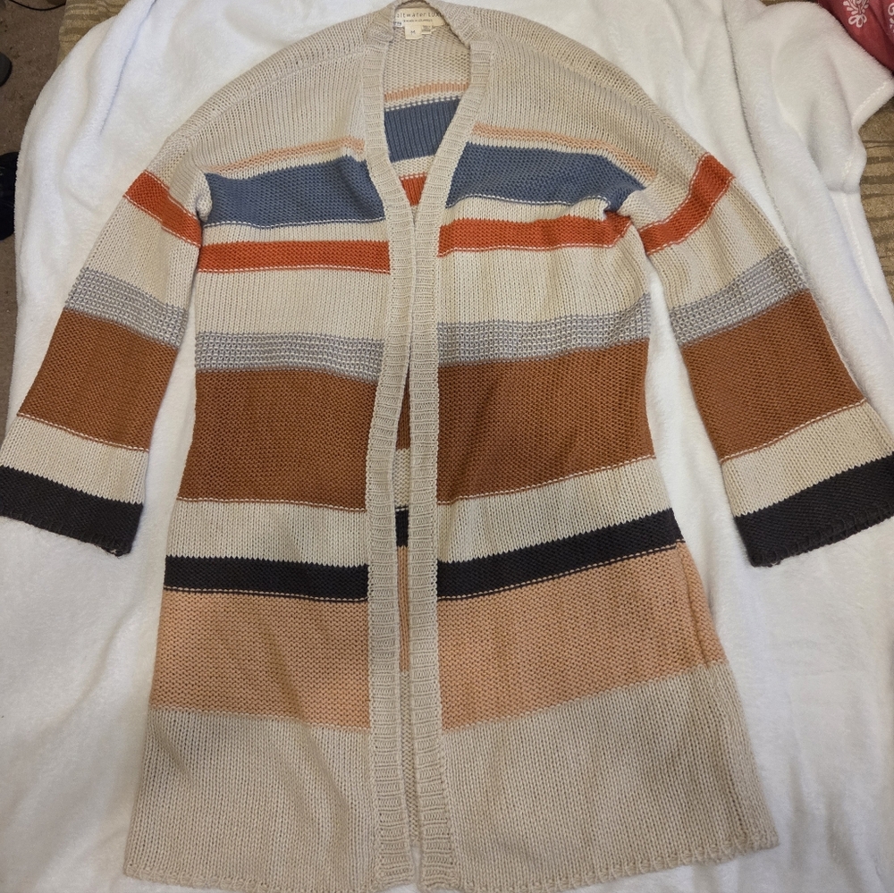 saltwater LUXE Cream Knit Sweater Label Detail